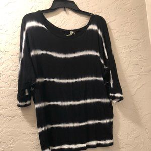 black and white striped shirt